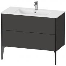 Duravit XV44830B280 - XViu Two Drawer Floorstanding Vanity Unit Graphite