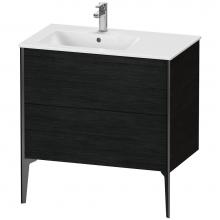 Duravit XV44860B216 - XViu Two Drawer Floorstanding Vanity Unit Oak Black