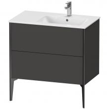 Duravit XV44870B280 - XViu Two Drawer Floorstanding Vanity Unit Graphite