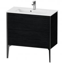 Duravit XV44890B216 - XViu Two Drawer Floorstanding Vanity Unit Oak Black