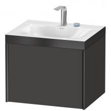 Duravit XV4609EB280P - XViu One Drawer C-Bonded Wall-Mount Vanity Kit Graphite