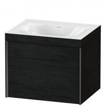 Duravit XV4609NB216C - XViu One Drawer C-Bonded Wall-Mount Vanity Kit Oak Black