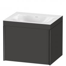 Duravit XV4609NB280C - XViu One Drawer C-Bonded Wall-Mount Vanity Kit Graphite