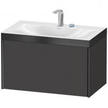 Duravit XV4610EB280P - XViu One Drawer C-Bonded Wall-Mount Vanity Kit Graphite