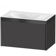 Duravit XV4610NB280P - XViu One Drawer C-Bonded Wall-Mount Vanity Kit Graphite