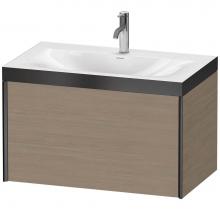 Duravit XV4610OB235P - XViu One Drawer C-Bonded Wall-Mount Vanity Kit Oak Terra