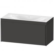 Duravit XV4611NB280C - XViu One Drawer C-Bonded Wall-Mount Vanity Kit Graphite