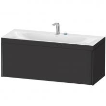 Duravit XV4612EB280C - XViu One Drawer C-Bonded Wall-Mount Vanity Kit Graphite