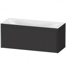 Duravit XV4612NB280C - XViu One Drawer C-Bonded Wall-Mount Vanity Kit Graphite