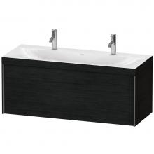 Duravit XV4613OB216C - XViu One Drawer C-Bonded Wall-Mount Vanity Kit Oak Black