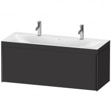 Duravit XV4613OB280C - XViu One Drawer C-Bonded Wall-Mount Vanity Kit Graphite