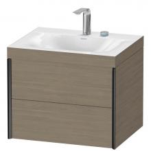 Duravit XV4614EB235C - XViu Two Drawer C-Bonded Wall-Mount Vanity Kit Oak Terra