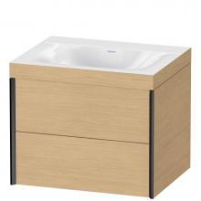 Duravit XV4614NB230C - XViu Two Drawer C-Bonded Wall-Mount Vanity Kit Natural Oak