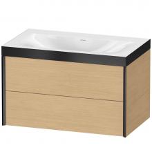 Duravit XV4615NB230P - XViu Two Drawer C-Bonded Wall-Mount Vanity Kit Natural Oak