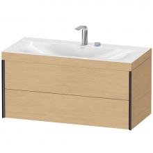 Duravit XV4616EB230C - XViu Two Drawer C-Bonded Wall-Mount Vanity Kit Natural Oak