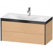 Duravit XV4616OB230P - XViu Two Drawer C-Bonded Wall-Mount Vanity Kit Natural Oak