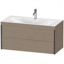 Duravit XV4616OB235C - XViu Two Drawer C-Bonded Wall-Mount Vanity Kit Oak Terra