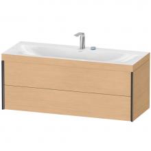 Duravit XV4617EB230C - XViu Two Drawer C-Bonded Wall-Mount Vanity Kit Natural Oak