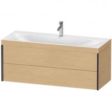 Duravit XV4617OB230C - XViu Two Drawer C-Bonded Wall-Mount Vanity Kit Natural Oak