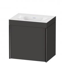 Duravit XV4630NB280C - XViu One Door C-Bonded Wall-Mount Vanity Kit Graphite