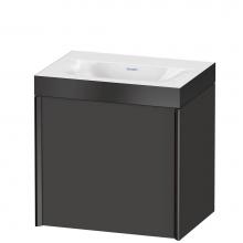 Duravit XV4631NB280P - XViu One Door C-Bonded Wall-Mount Vanity Kit Graphite