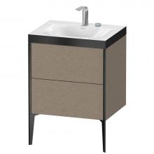 Duravit XV4709EB211P - Duravit XViu Two Drawer C-Bonded Floorstanding Vanity Kit Cashmere Oak