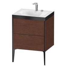 Duravit XV4709EB213P - XViu Two Drawer C-Bonded Floorstanding Vanity Kit American Walnut