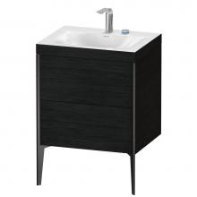 Duravit XV4709EB216C - XViu Two Drawer C-Bonded Floorstanding Vanity Kit Oak Black