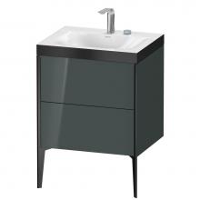 Duravit XV4709EB238P - Duravit XViu Two Drawer C-Bonded Floorstanding Vanity Kit Dolomite Gray