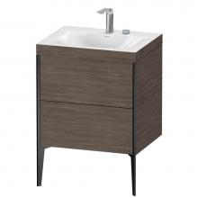 Duravit XV4709EB251C - Duravit XViu Two Drawer C-Bonded Floorstanding Vanity Kit Pine Terra