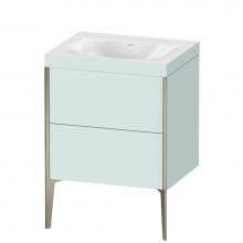 Duravit XV4709NB109C - Duravit XViu Two Drawer C-Bonded Floorstanding Vanity Kit Light Blue