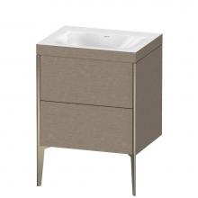 Duravit XV4709NB111C - Duravit XViu Two Drawer C-Bonded Floorstanding Vanity Kit Cashmere Oak