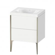 Duravit XV4709NB118C - Duravit XViu Two Drawer C-Bonded Floorstanding Vanity Kit White