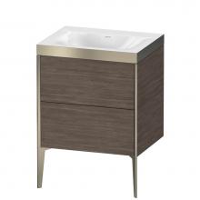 Duravit XV4709NB151P - Duravit XViu Two Drawer C-Bonded Floorstanding Vanity Kit Pine Terra