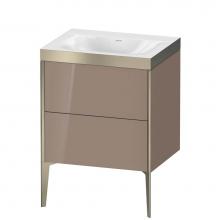 Duravit XV4709NB186P - Duravit XViu Two Drawer C-Bonded Floorstanding Vanity Kit Cappuccino