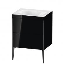 Duravit XV4709NB240C - XViu Two Drawer C-Bonded Floorstanding Vanity Kit Black