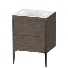 Duravit XV4709NB251C - Duravit XViu Two Drawer C-Bonded Floorstanding Vanity Kit Pine Terra