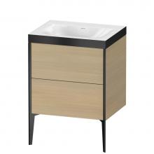 Duravit XV4709NB271P - Duravit XViu Two Drawer C-Bonded Floorstanding Vanity Kit Mediterranean Oak