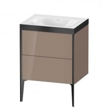 Duravit XV4709NB286P - Duravit XViu Two Drawer C-Bonded Floorstanding Vanity Kit Cappuccino