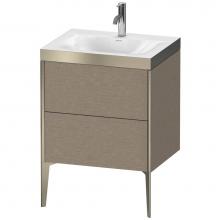 Duravit XV4709OB111P - Duravit XViu Two Drawer C-Bonded Floorstanding Vanity Kit Cashmere Oak