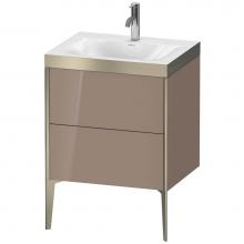 Duravit XV4709OB186P - Duravit XViu Two Drawer C-Bonded Floorstanding Vanity Kit Cappuccino