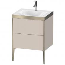 Duravit XV4709OB191P - Duravit XViu Two Drawer C-Bonded Floorstanding Vanity Kit Taupe