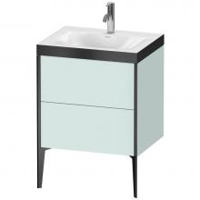 Duravit XV4709OB209P - Duravit XViu Two Drawer C-Bonded Floorstanding Vanity Kit Light Blue