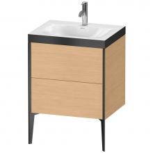 Duravit XV4709OB230P - XViu Two Drawer C-Bonded Floorstanding Vanity Kit Natural Oak