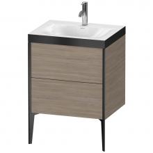 Duravit XV4709OB231P - Duravit XViu Two Drawer C-Bonded Floorstanding Vanity Kit Silver Pine