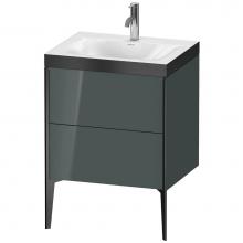 Duravit XV4709OB238P - Duravit XViu Two Drawer C-Bonded Floorstanding Vanity Kit Dolomite Gray