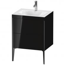 Duravit XV4709OB240C - XViu Two Drawer C-Bonded Floorstanding Vanity Kit Black