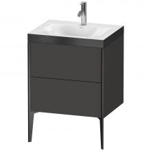 Duravit XV4709OB280P - XViu Two Drawer C-Bonded Floorstanding Vanity Kit Graphite