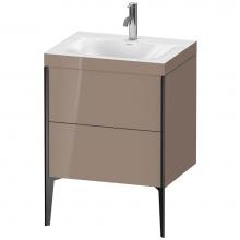 Duravit XV4709OB286C - Duravit XViu Two Drawer C-Bonded Floorstanding Vanity Kit Cappuccino