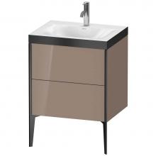 Duravit XV4709OB286P - Duravit XViu Two Drawer C-Bonded Floorstanding Vanity Kit Cappuccino